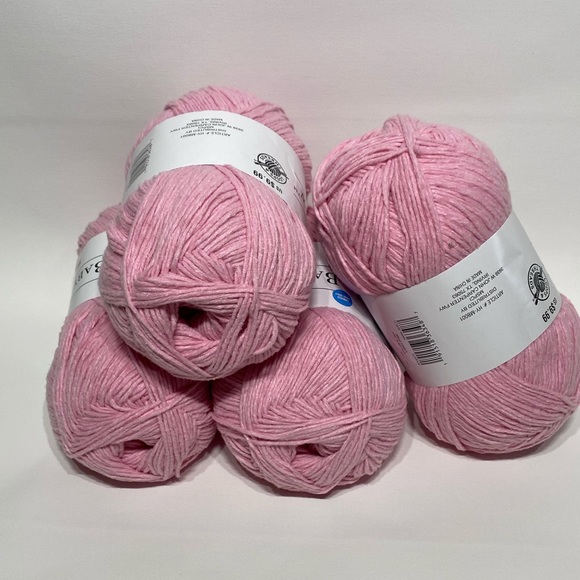 Bundle of 4 large skein of Loop Thread Baby Rainbow yarn skeins pink - Picture 3 of 9
